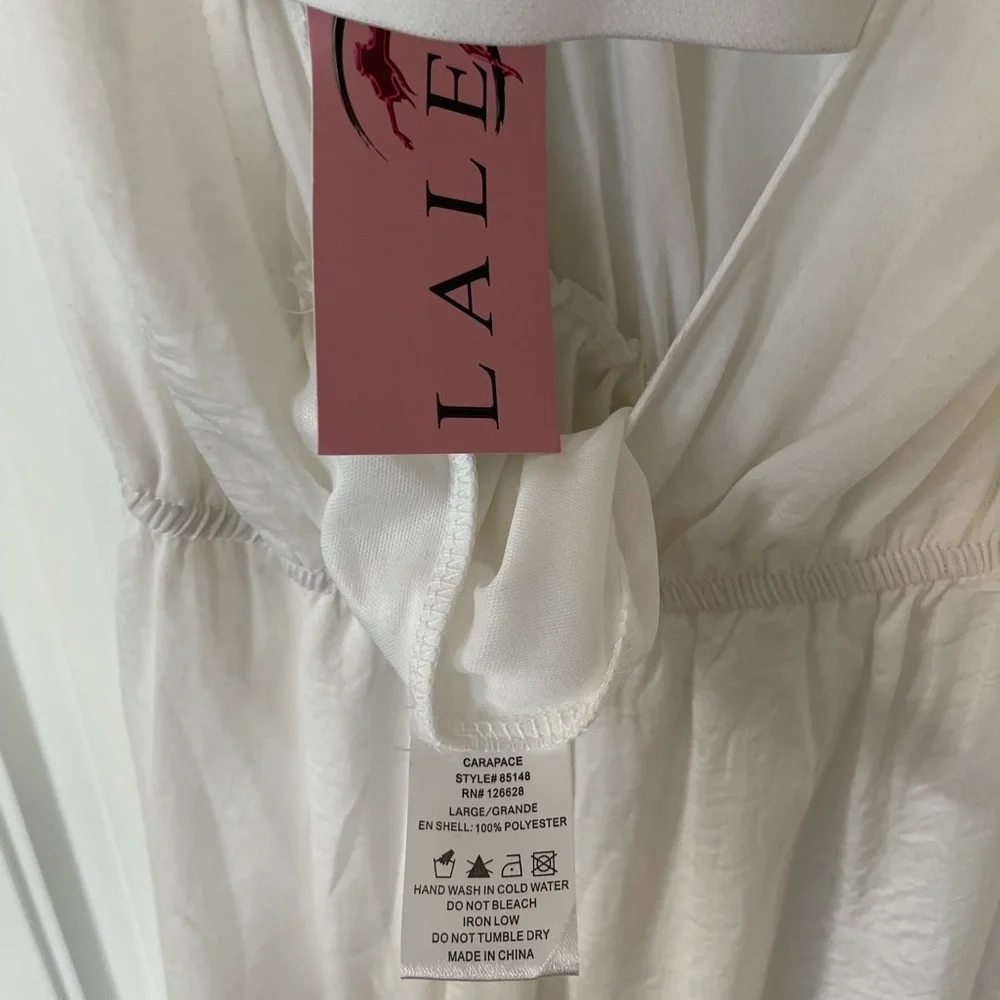 White Cut Out Back Jumpsuit
